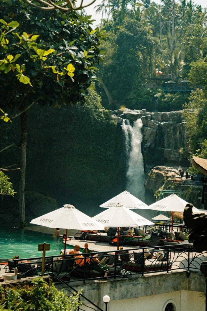 rainy season Tegenungan Waterfall