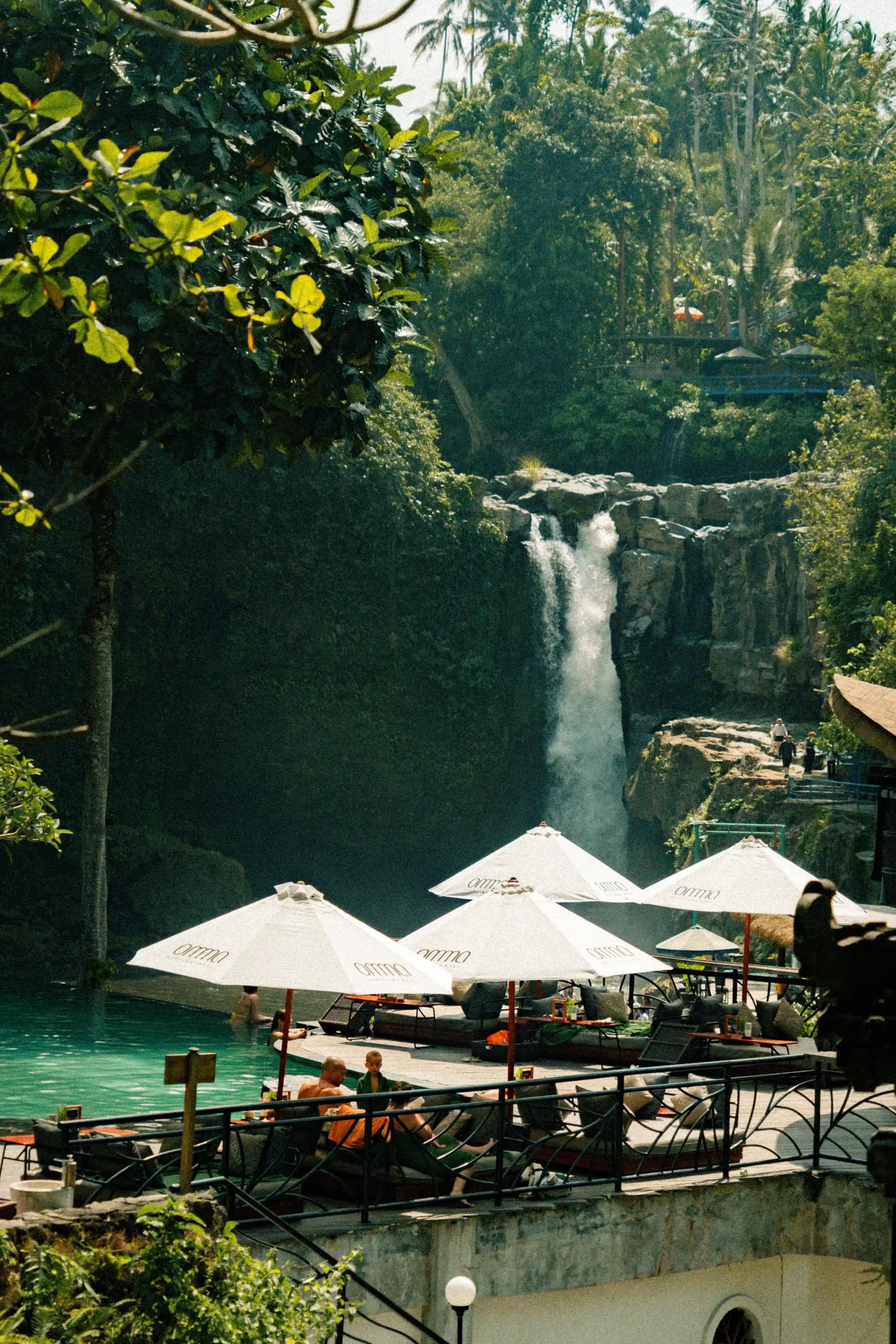 rainy season Tegenungan Waterfall